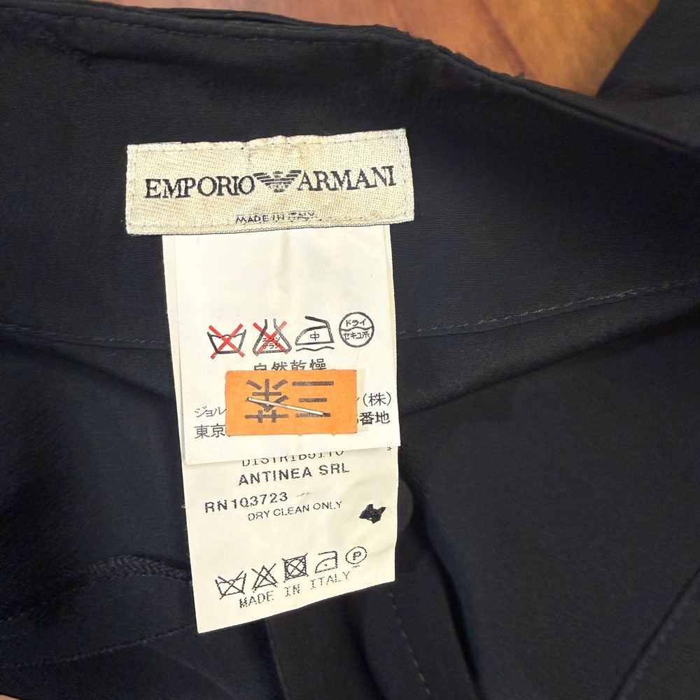 Emporio Armani Women's Culotte Pants 38 Wide leg Silk Designer Acetate Crop OO23 - Picture 5 of 10